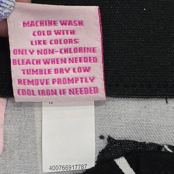 Candies Marilyn Ankle Pants Black White Grid Print Women's Size 13 NWOT - Picture 5 of 8